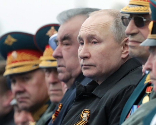俄國今日在莫斯科紅場舉行盛大閱兵式。AP圖片