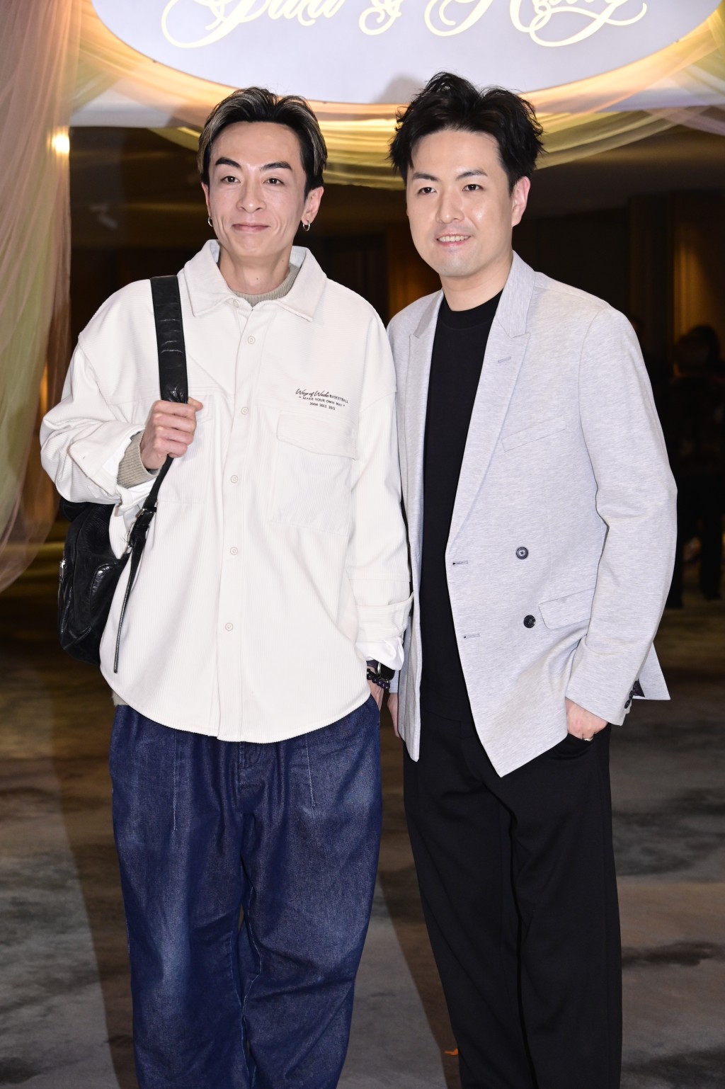 顏志恒（左）等《中年好聲音》參賽者都有出席。