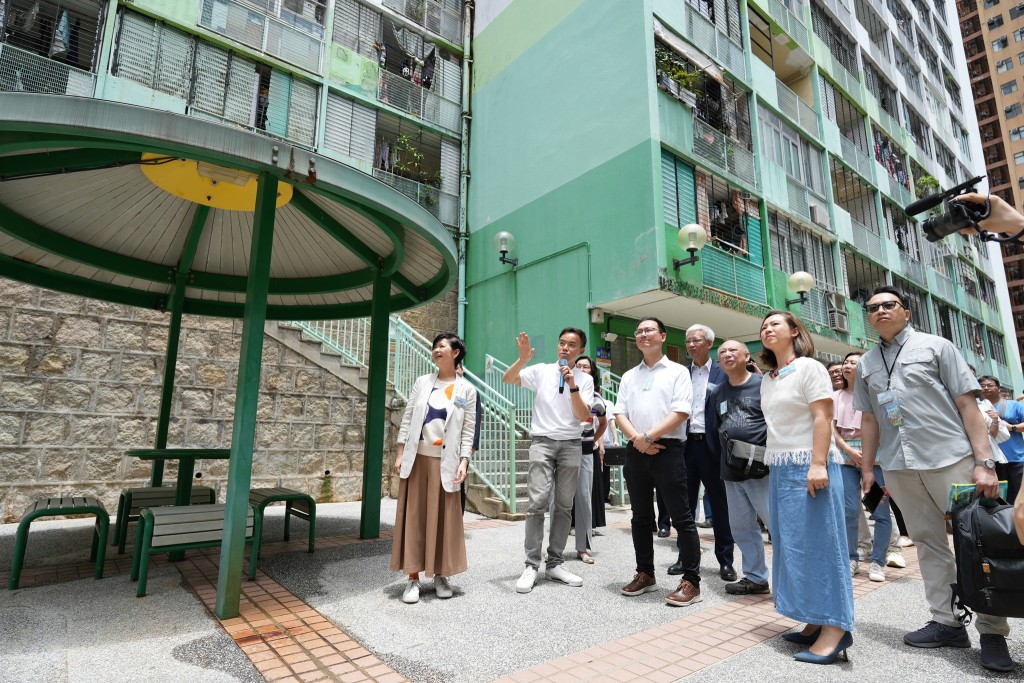 西環邨資訊館展示該邨歷史及未來發展規劃。何永賢FB圖片 西環邨資訊館展示該邨歷史及未來發展規劃。何永賢FB圖片