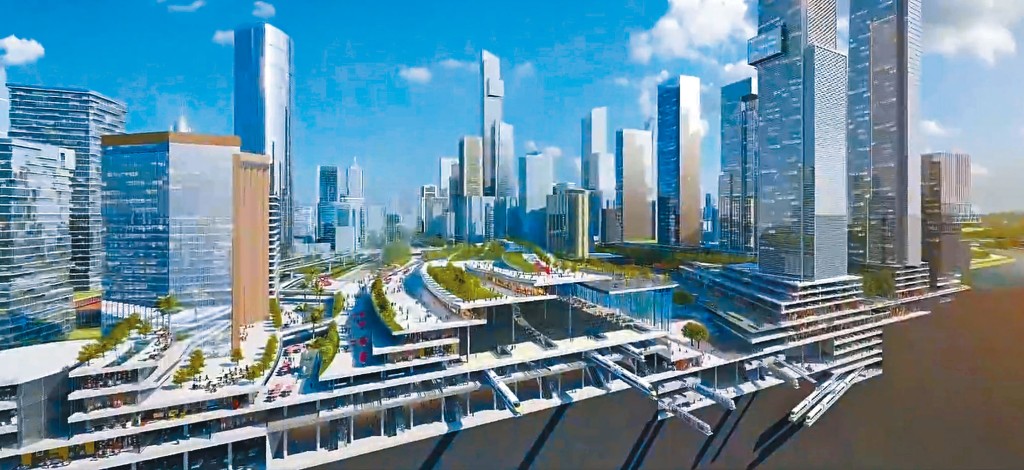 深圳羅湖口岸將啟動重建規劃，當年概念圖。