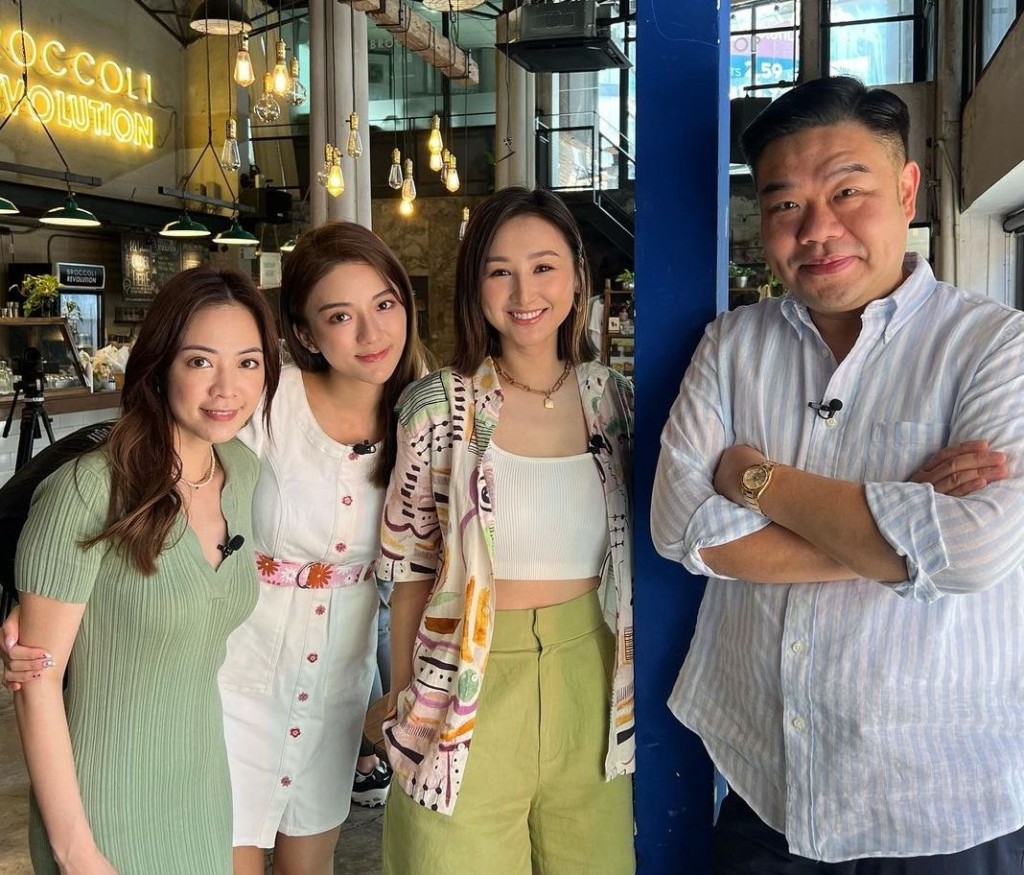 高海宁、胡慧中去年拍摄TVB节目《吃货横扫曼谷》。