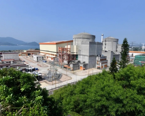廣東深圳的大亞灣核電基地兩台機組。新華社圖片