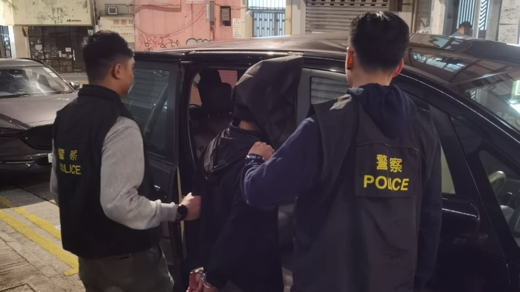 警方拘捕一名25歲男子。警方圖片