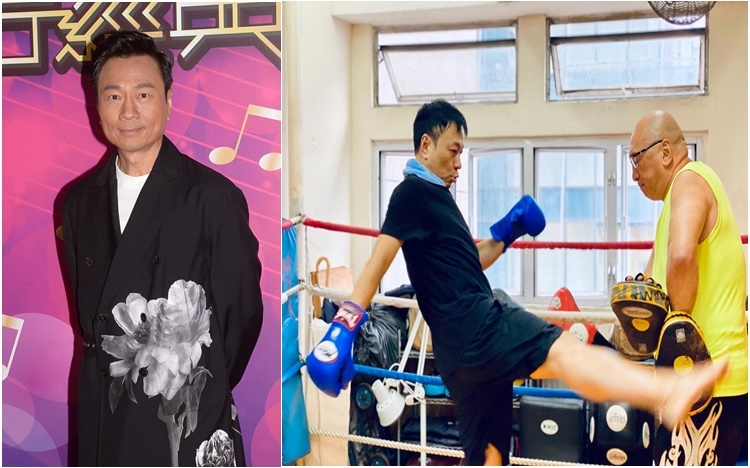 黎耀祥為劇中過氣拳王角色，積極減磅兼練拳。