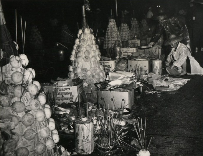 图为1969年的长洲太平清醮场面。图片：The National Archives UK
