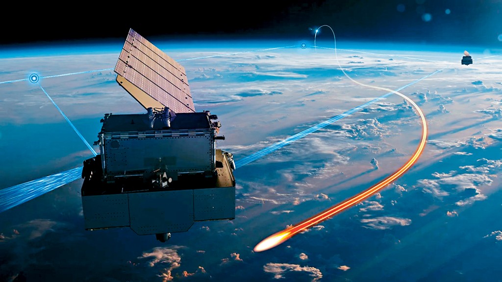 L3哈里斯技術公司描繪衛星追縱導彈。