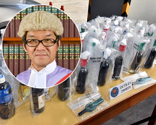 郭偉健(小圖)原定今審理一宗藏汽油彈案,但被換走。資料圖片