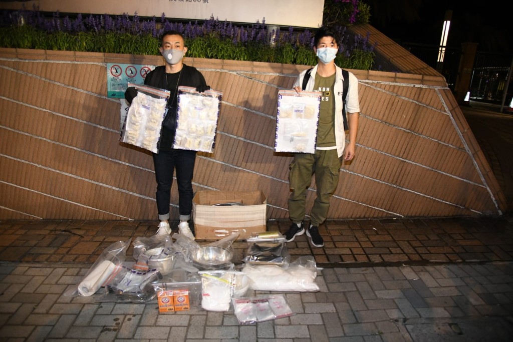 警方檢獲120元霹靂可卡因。