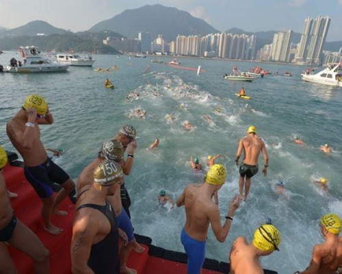 今年的維港渡海泳將於10月29日舉行。資料圖片