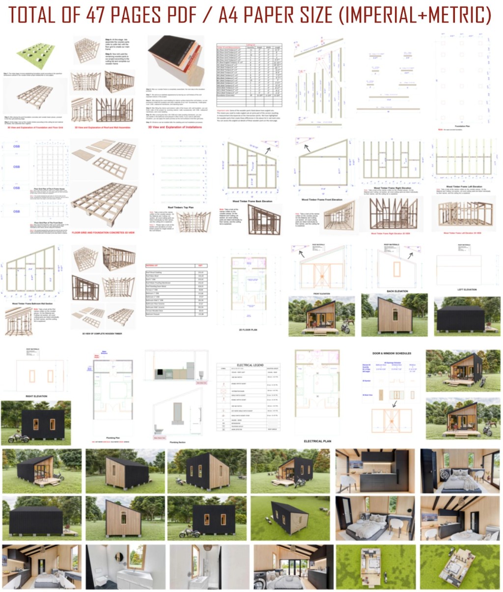 組合屋組裝說明。示意圖