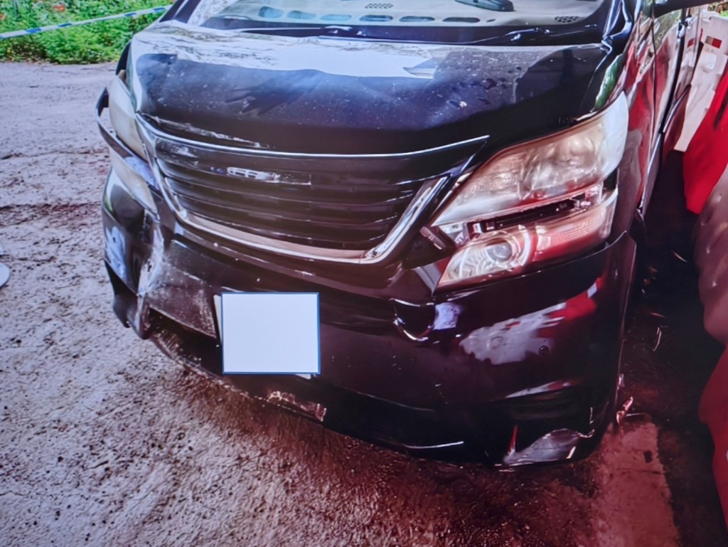 警方展示涉案車輛。