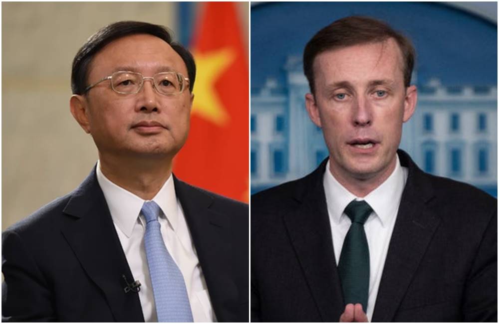 昨天楊潔篪與沙利文在瑞士會晤。