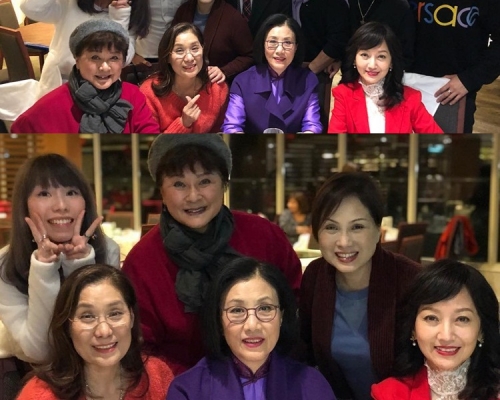 黃淑儀、楊盼盼、汪明荃與趙雅芝相聚。