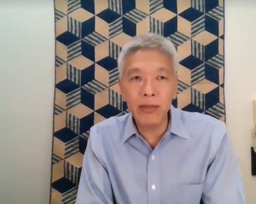 李顯揚在Facebook上宣佈不參加新加坡國會大選。 Lee Hsien Yang Facebook 影片截圖