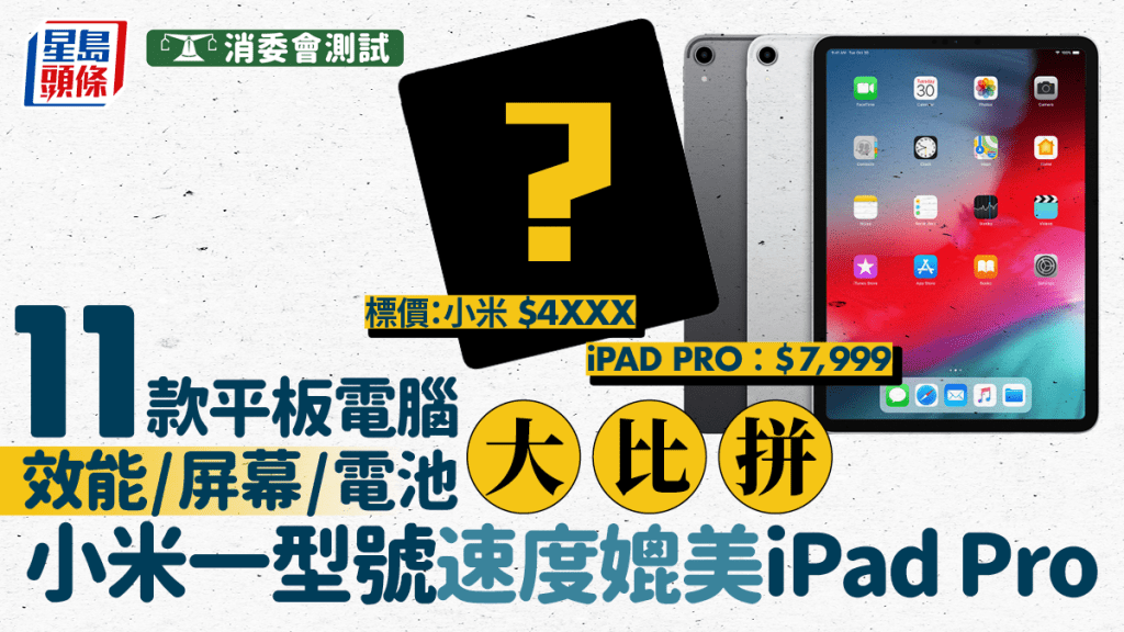 消委會平板電腦2024｜11型號效能/屏幕/電池大比拼  Samsung、小米性價比媲美iPad Pro