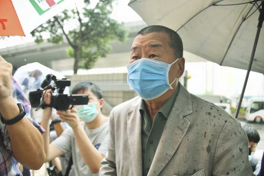 壹傳媒創辦人黎智英因「串謀勾結外國勢力」等罪罪成，被判監20年。資料圖片