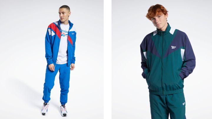 左/Classic運動外套拼色運動外套/原價$699、現售$490、右/Classic Twin Vector運動外套/原價$699、現售$490。