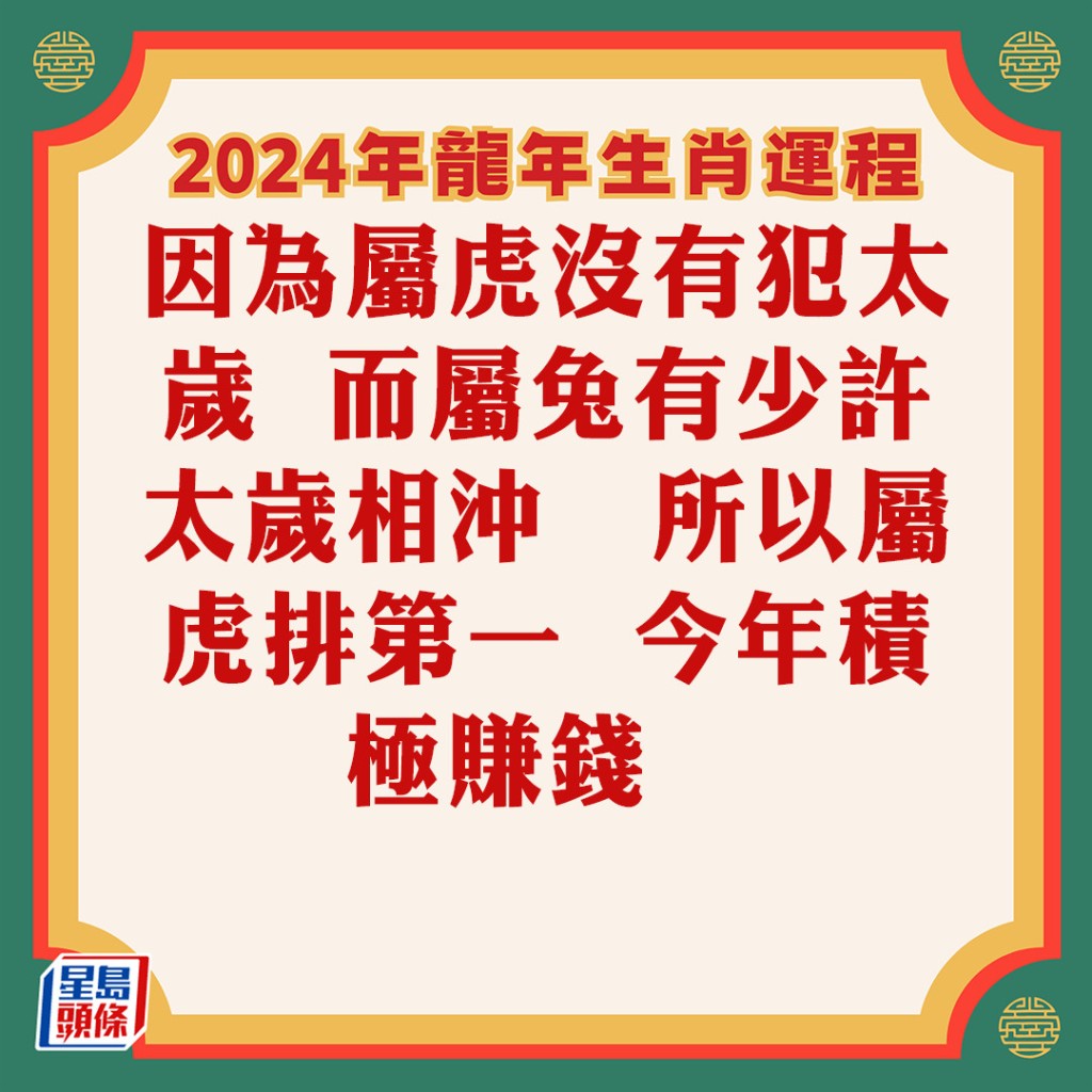 苏民峰 – 属虎生肖运势2024