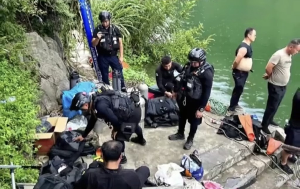 湖南男子潛水失聯5日後獲救。瀟湘晨報 湖南男子潛水失聯5日後獲救。瀟湘晨報