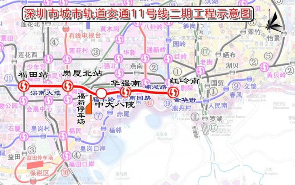 深圳5條地鐵線路年內開通。