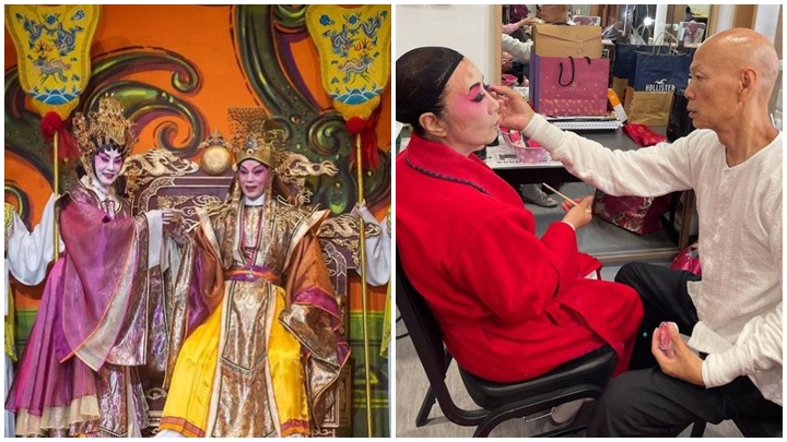 汪明荃和羅家英近日一同演出粵劇。