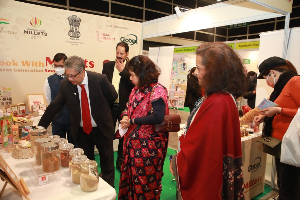 場內另設印度展館，展示來自印度草本天然產品，天然草本產品及阿育吠陀的養生方式。