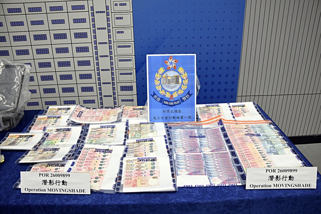 警方展示有关证物。杨伟亨摄 警方展示有关证物。杨伟亨摄