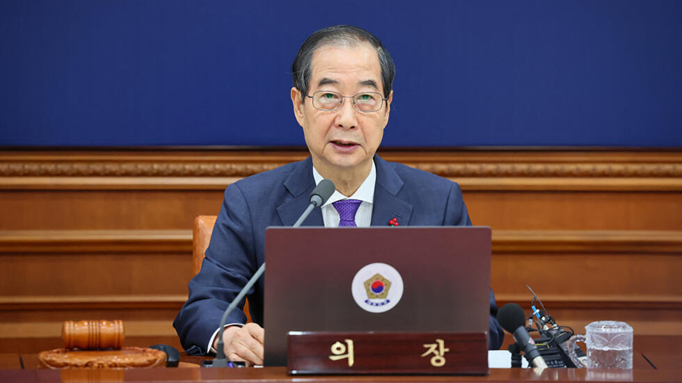 尹錫悅遭彈劾從停職到下台,多數時間由韓惪洙代理總統。法新社 尹錫悅遭彈劾從停職到下台,多數時間由韓惪洙代理總統。法新社