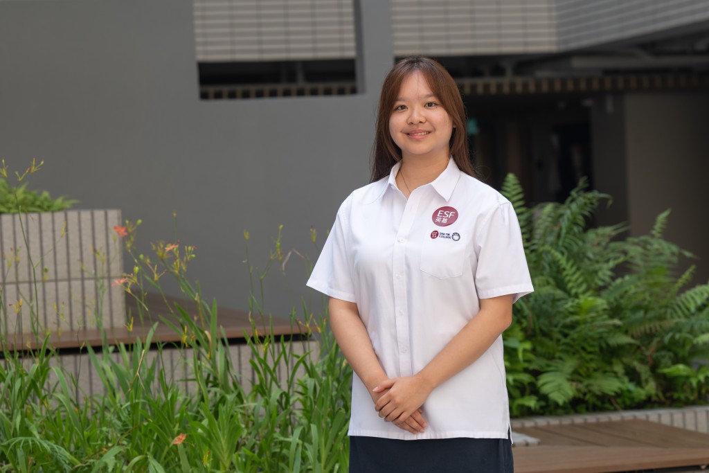 英基沙田學院 黃心妍(Chloe)(圖片來源:受訪者提供) 英基沙田學院 黃心妍(Chloe)(圖片來源:受訪者提供)