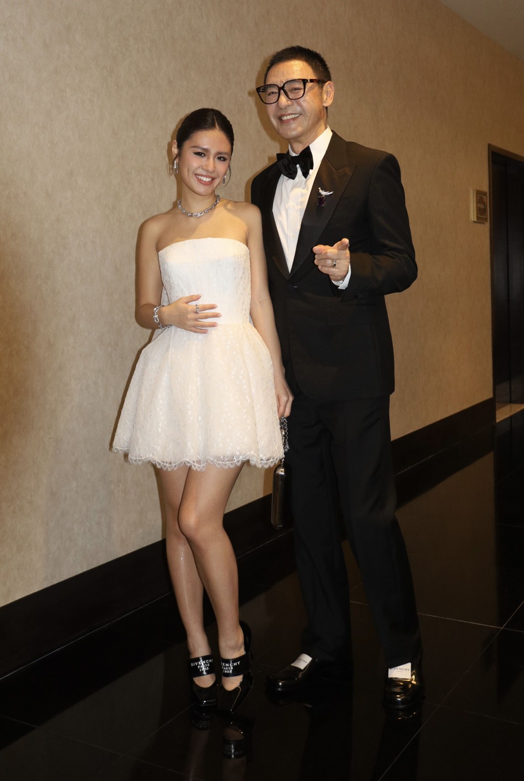 B哥哥日前與女兒Blythe一起在澳門出席活動的照片 B哥哥日前與女兒Blythe一起在澳門出席活動的照片