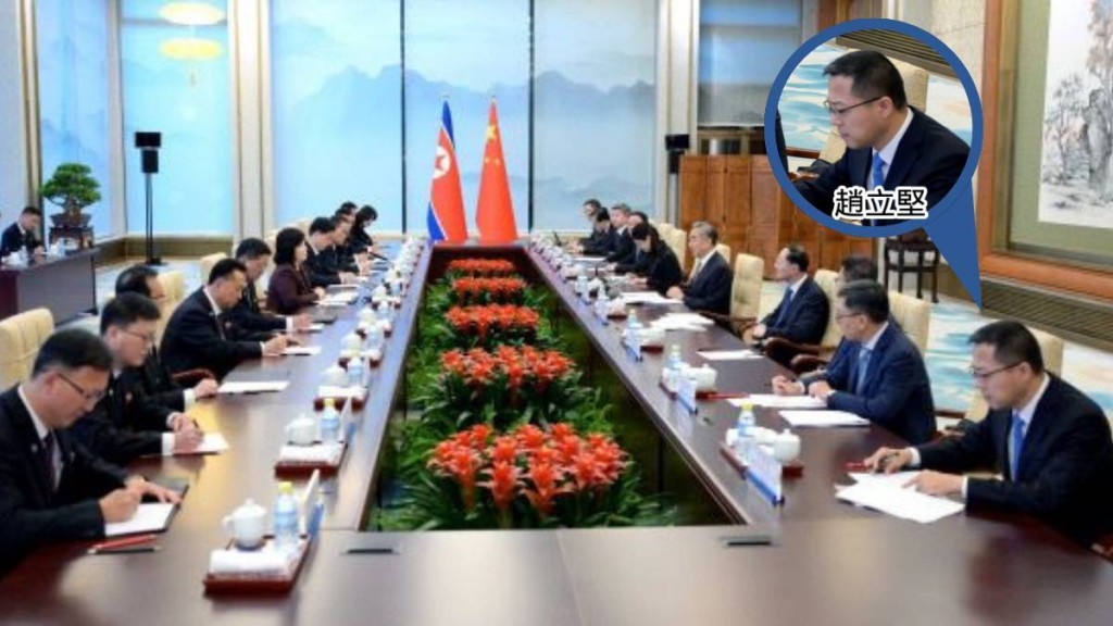 趙立堅罕見公開露面，陪同王毅與北韓外相會面。新華社