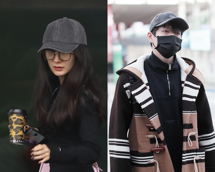 两人早前还被发现戴情侣帽。