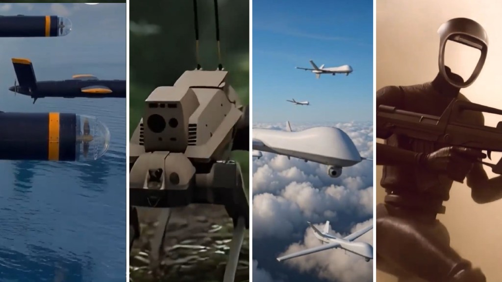 解放軍東部戰區發布AI視頻，首現機械人攻城。