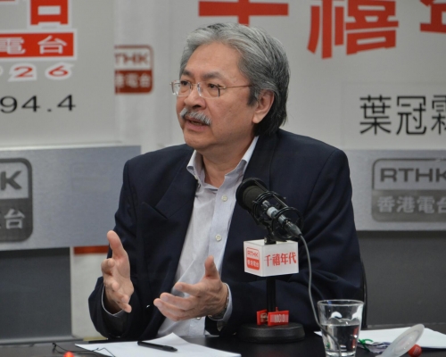 曾俊華認為重啟政改應以人大831決定為基礎。