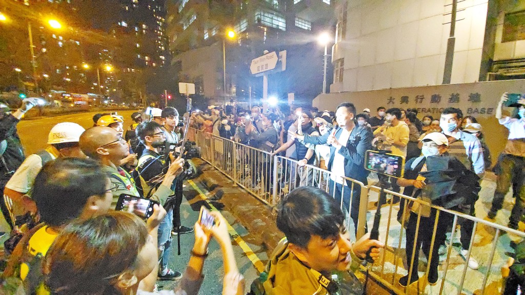 2019年10月網上流傳警方在大興行動基地內測試催淚氣體,並號召前往該處示威。資料圖片
