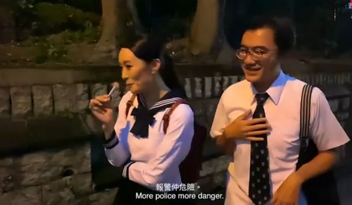 Ben Sir同曾美華喺《陰質教育：毋忘初心》中扮中學生，過足戲癮。