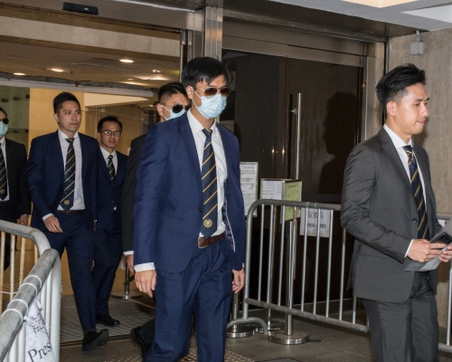 「七警」上訴案續審。(左至右)劉興沛、關嘉豪、白榮斌、黃偉豪、陳少丹、劉卓毅。