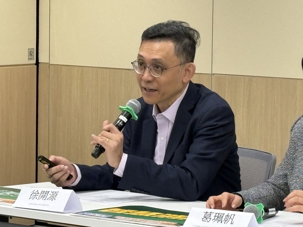智慧城市聯盟綠色委員會副主席徐開源。黃子龍攝