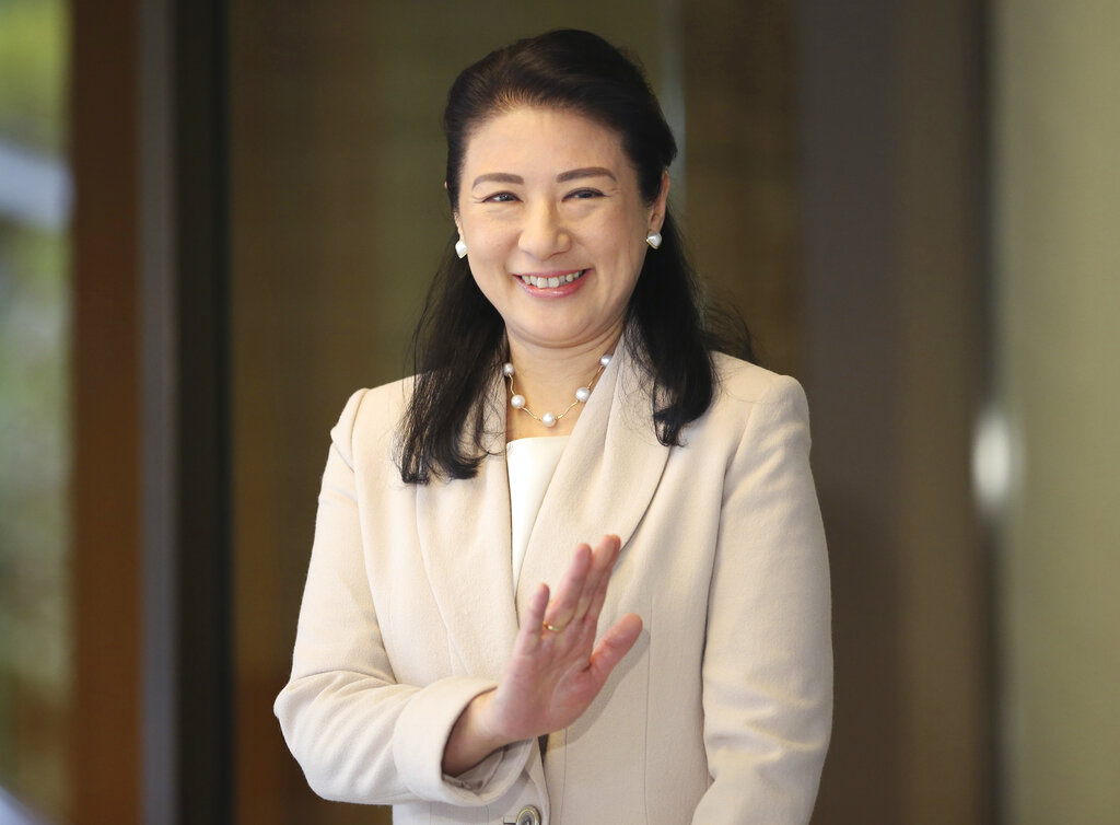 將成為第二位平民皇后的雅子妃,卻禁止出席典禮活動。 AP圖片