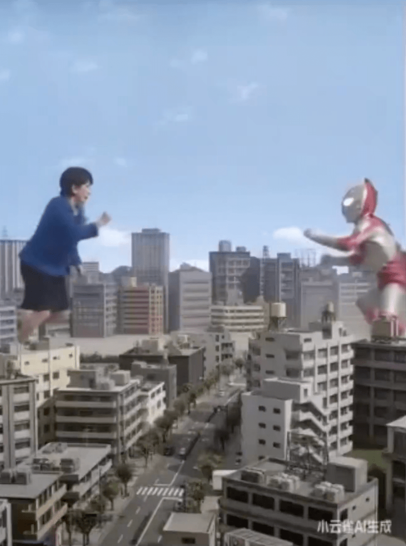 有中國網民利用字節跳動新推出的影片生成模型,製作出日本首相高市早苗與特攝角色對戰的片段。X@okidokidokia 有中國網民利用字節跳動新推出的影片生成模型,製作出日本首相高市早苗與特攝角色對戰的片段。X@okidokidokia