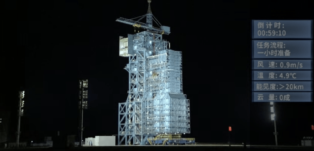 神舟二十一號發射前。 神舟二十一號發射前。