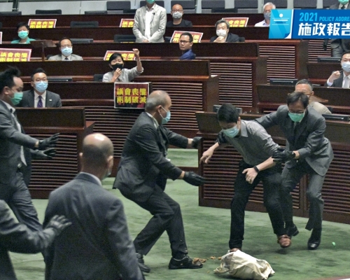 林鄭指立法會過去出現極端政治生態，「拉布」、「攬炒」等嚴重破壞政府與立法會應良性互動的關係。資料圖片