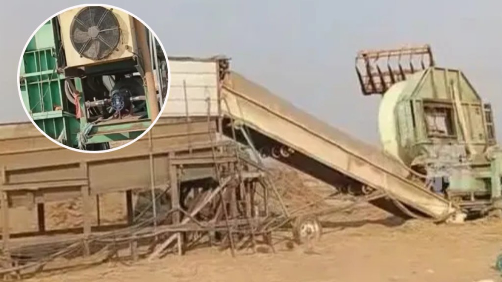 安徽一名男子掉入粉碎機內遭絞死。《新京報》