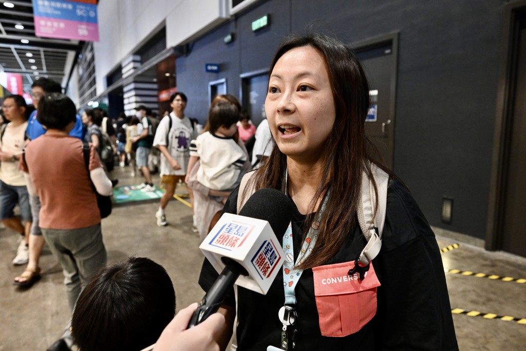 市民梁女士。劉駿軒攝 市民梁女士。劉駿軒攝