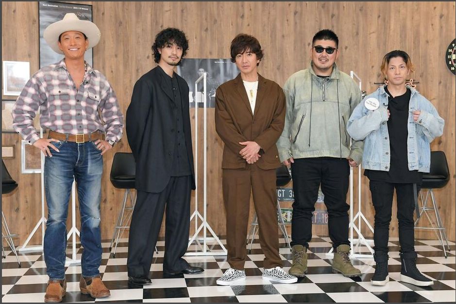 木村新專輯邀得多名樂壇猛人參與,包括降谷建志(右一)等。