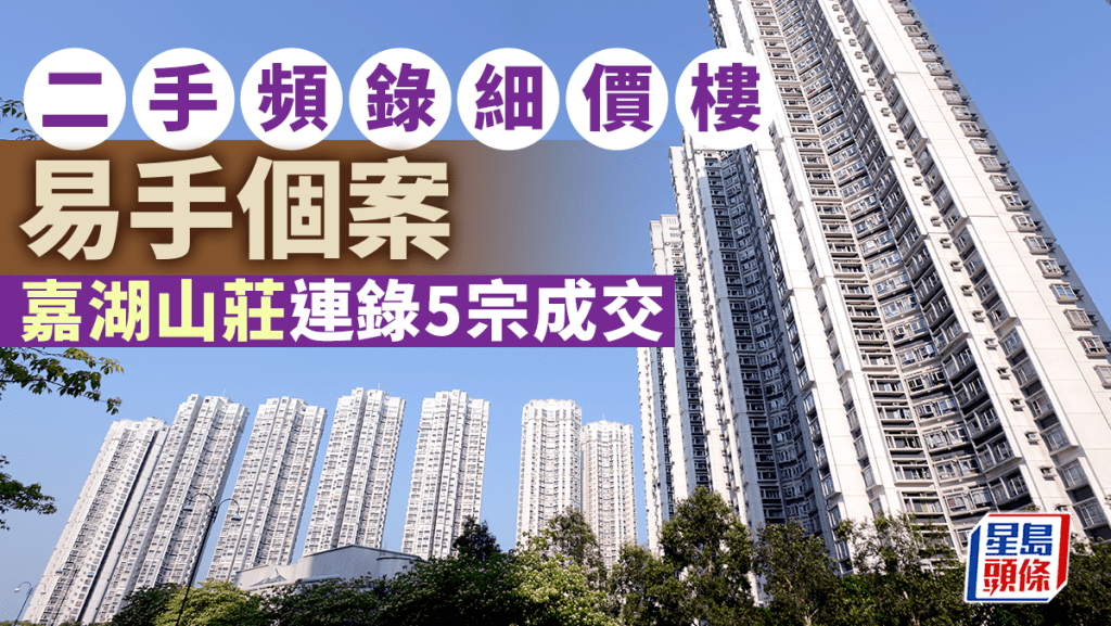 二手頻錄細價樓易手個案 「上車天堂」嘉湖山莊連錄5宗成交