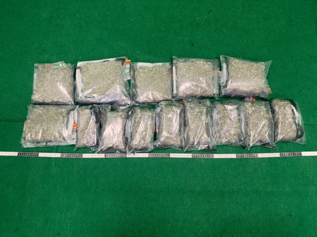 第二宗案件中檢獲的懷疑大麻花。 第二宗案件中檢獲的懷疑大麻花。