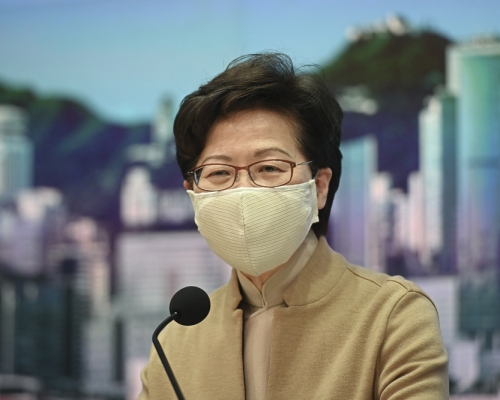 林鄭月娥指香港要更融入大灣區發展。 資料圖片