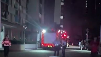 水邊圍邨大停電。網片截圖