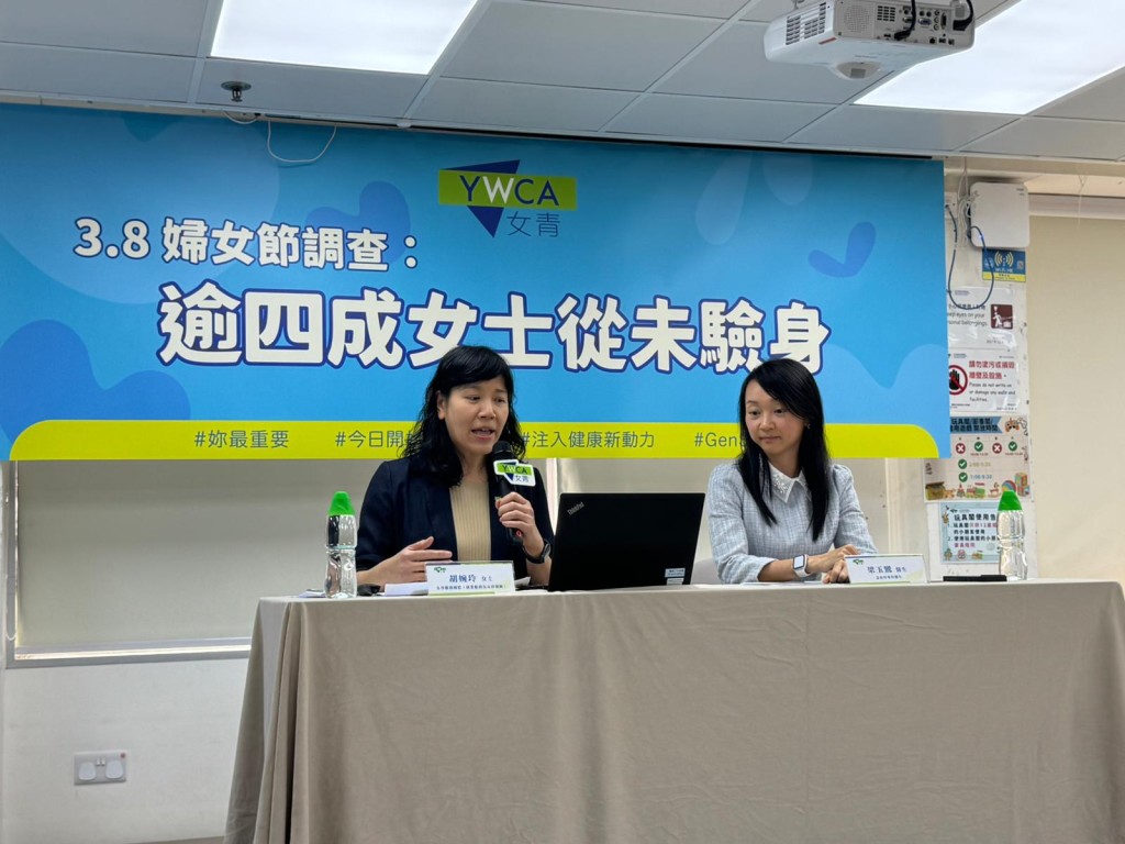 胡婉玲(左)表示,调查结果与公众经验相近,反映女士在多重身份下对自身健康关注不足。 胡婉玲(左)表示,调查结果与公众经验相近,反映女士在多重身份下对自身健康关注不足。